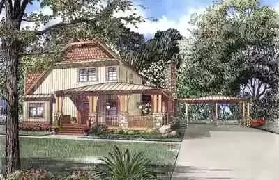 Rustic Craftsman with Wrap-Around Porch