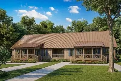 Picturesque Duplex with Matching 1,070 Square Foot Units