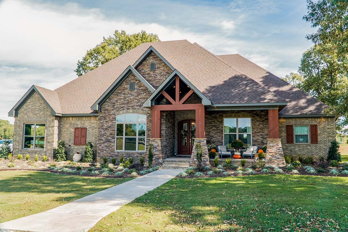 Plan 60648ND: Beautiful Timber Beamed Ceilings - Image #4 - Craftsman, European, Rustic