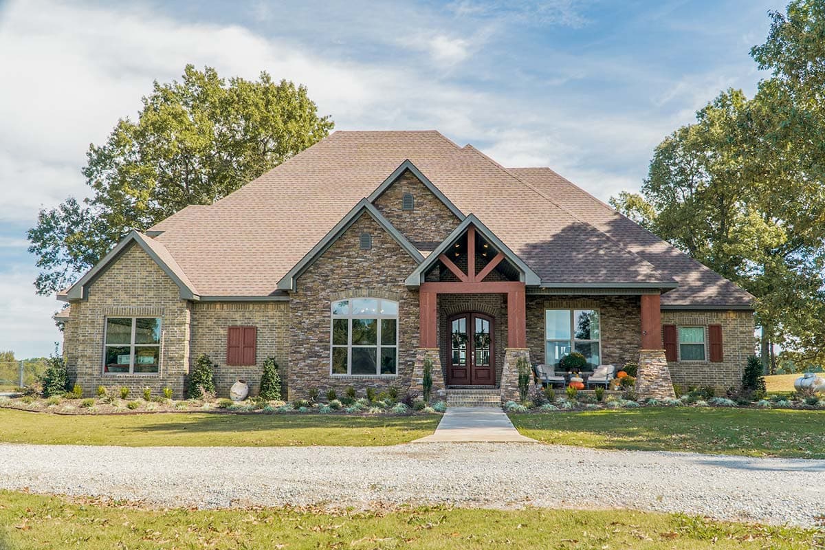 Plan 60648ND: Beautiful Timber Beamed Ceilings - Image #5 - Craftsman, European, Rustic