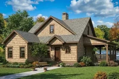 Rustic Shingle Style House Plan