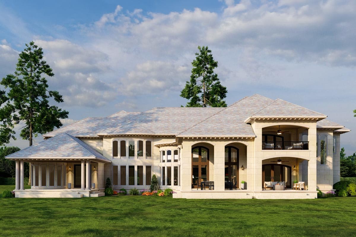 Plan 60656ND: 6-Bedroom European-style Southern Mansion House Plan with 8454 Square Feet - Image #7 - European, Rustic, Southern