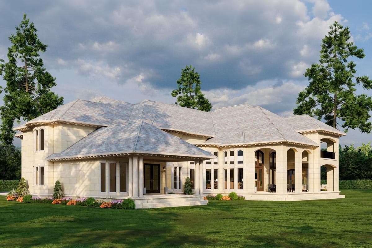 Plan 60656ND: 6-Bedroom European-style Southern Mansion House Plan with 8454 Square Feet - Image #8 - European, Rustic, Southern