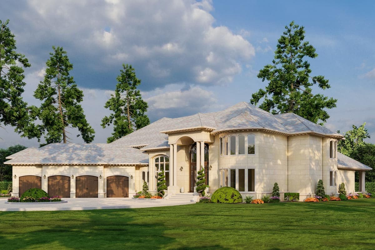 Plan 60656ND: 6-Bedroom European-style Southern Mansion House Plan with 8454 Square Feet - Image #10 - European, Rustic, Southern