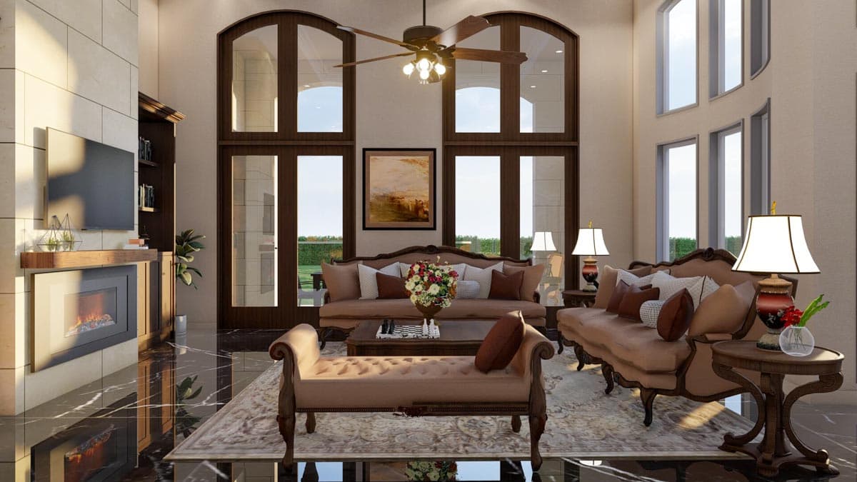 Plan 60656ND: 6-Bedroom European-style Southern Mansion House Plan with 8454 Square Feet - Image #12 - European, Rustic, Southern