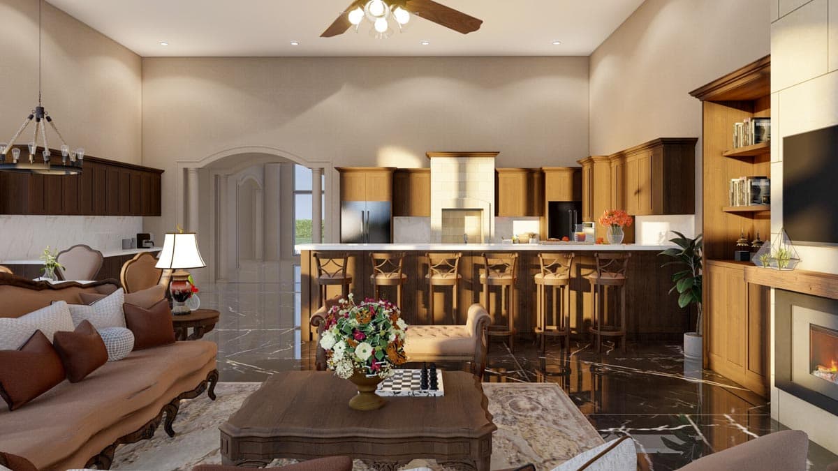 Plan 60656ND: 6-Bedroom European-style Southern Mansion House Plan with 8454 Square Feet - Image #15 - European, Rustic, Southern