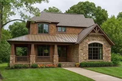 Rustic 3 Bed with Great Square Stair