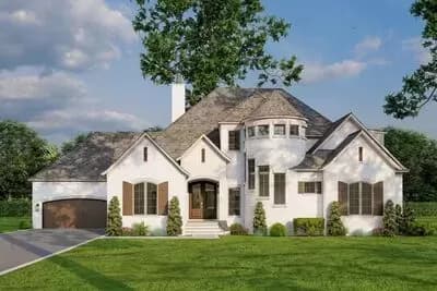 European Home with Castle-like Detail - 2968 Sq Ft