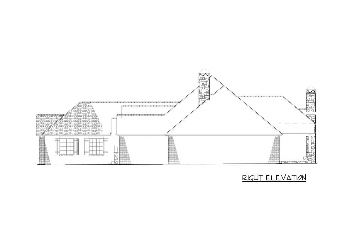 Plan 60671ND: Rustic Mountain Home Plan - Image #6 - Craftsman, Mountain, Northwest, Rustic