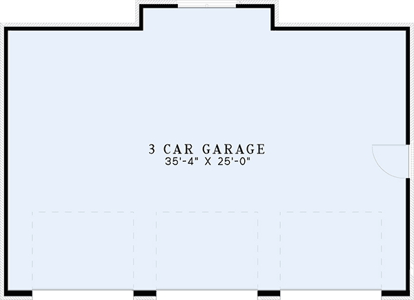 Plan 60683ND: 3 Car Detached French Country Garage - Floor Plan - Main Level - French Country