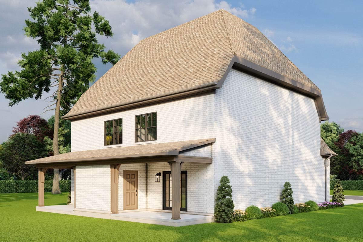 Plan 60684ND: 2-Story Euro Duplex House Plan with 1523 Sq Ft 2 Bed 2.5 Bath Units - Image #11 - European, French Country