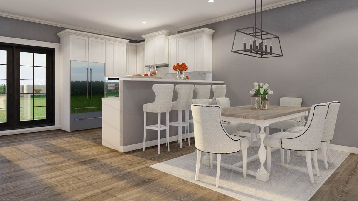 Plan 60684ND: 2-Story Euro Duplex House Plan with 1523 Sq Ft 2 Bed 2.5 Bath Units - Image #16 - European, French Country