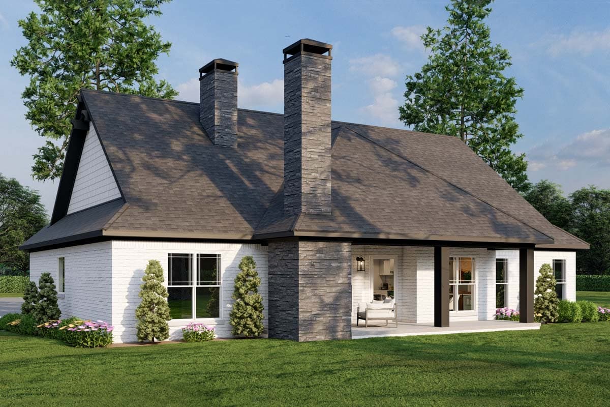 Plan 60687ND: 3-Bedroom Country Craftsman House Plan with Vaulted Great Room - 2091 Sq Ft - Image #16 - Country, Craftsman, Mountain, New American, Ranch, Rustic