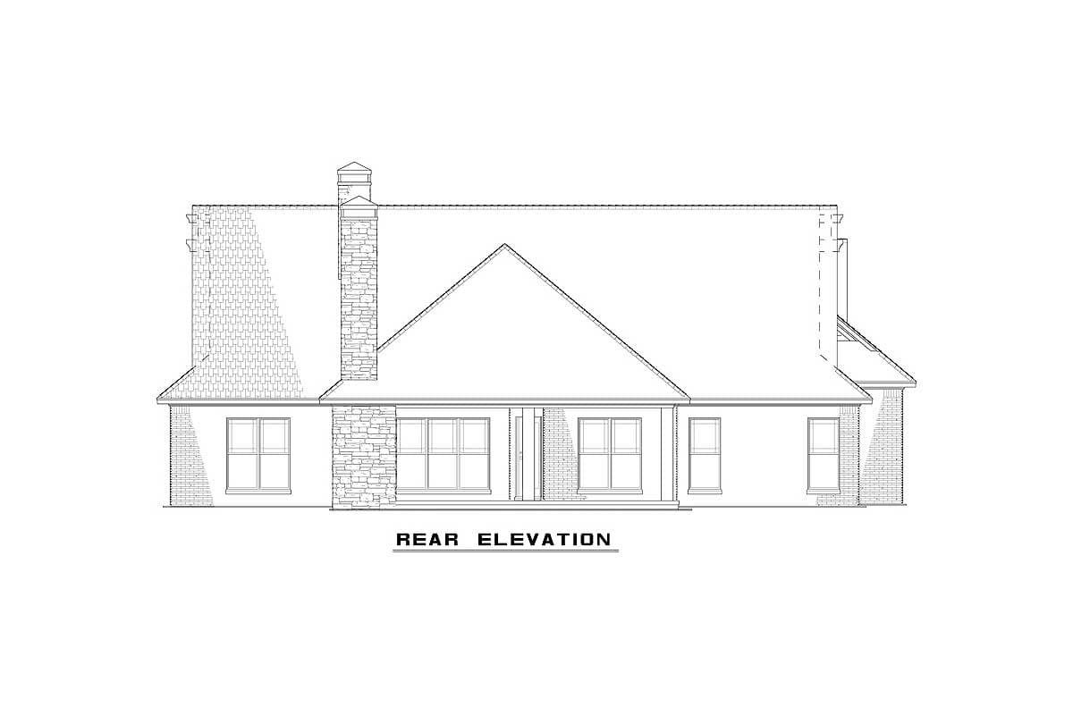 Plan 60687ND: 3-Bedroom Country Craftsman House Plan with Vaulted Great Room - 2091 Sq Ft - Image #19 - Country, Craftsman, Mountain, New American, Ranch, Rustic
