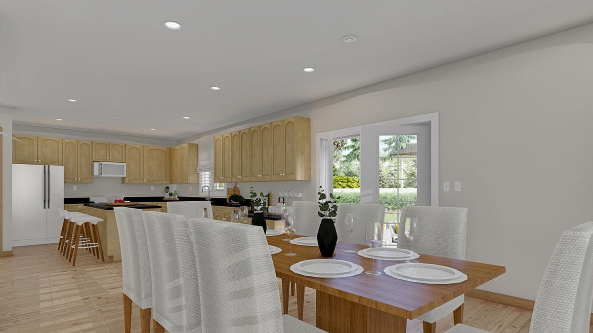 Plan 61214UT: A Floor Plan that Flows - Image #10 - Traditional, Transitional