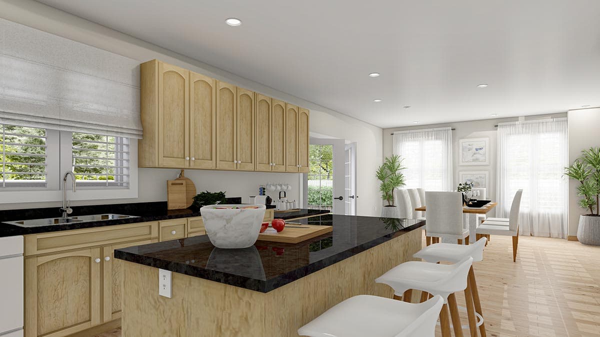 Plan 61214UT: A Floor Plan that Flows - Image #16 - Traditional, Transitional