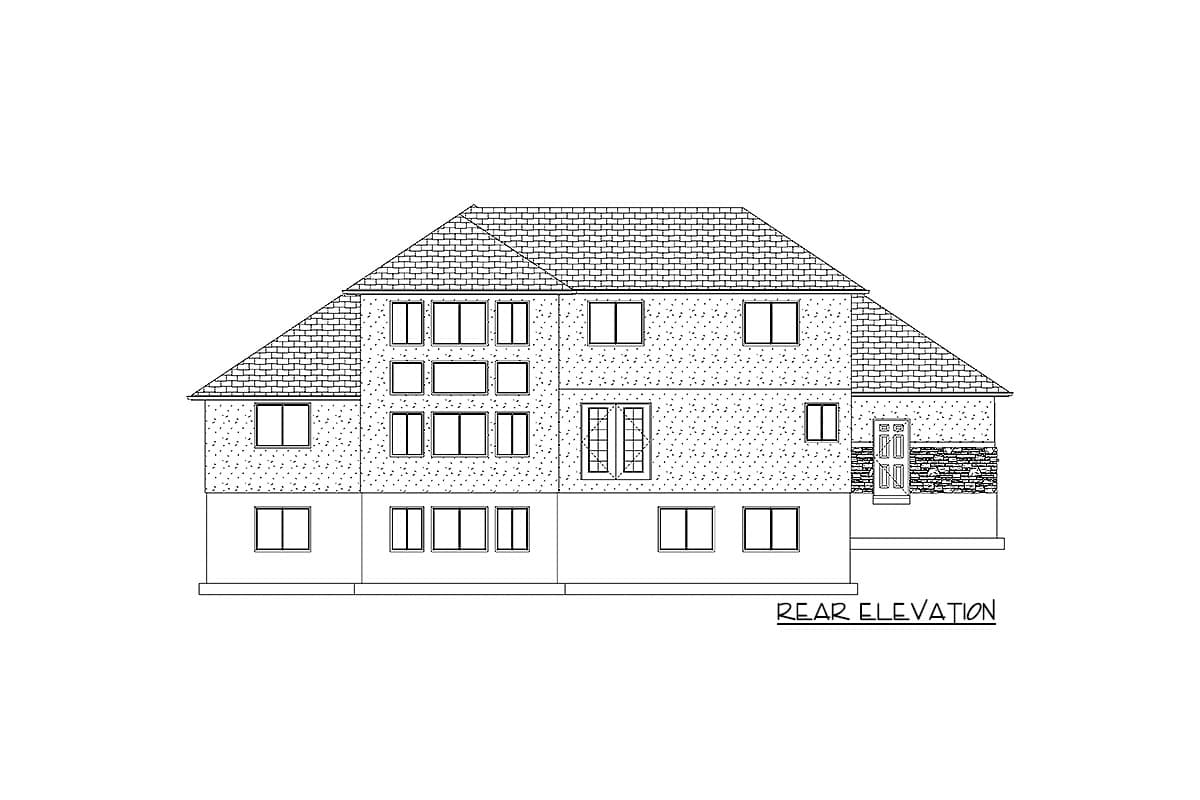 Plan 61216UT: Traditional Home with Two-Story Great Room - Image #38 - Traditional