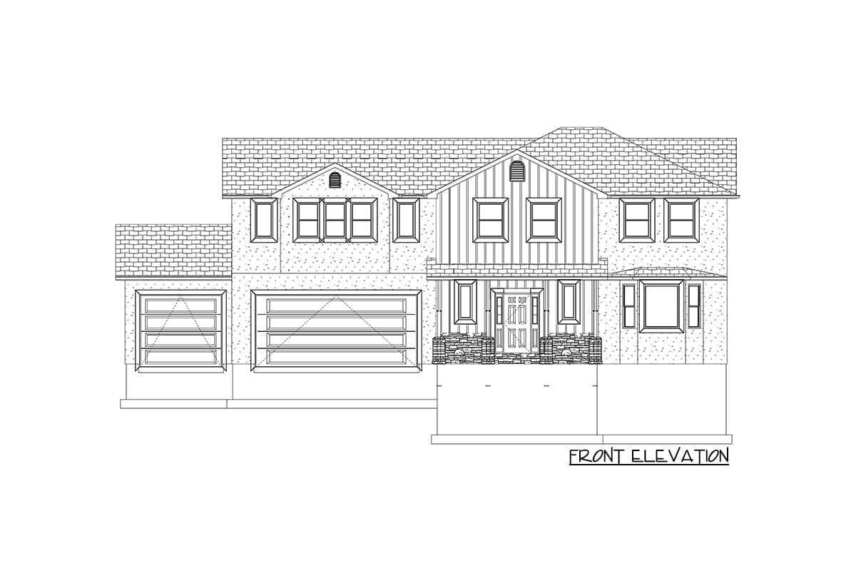 Plan 61222UT: 2-Story House Plan with Spacious Bedrooms - Image #27 - Country, Craftsman, Traditional