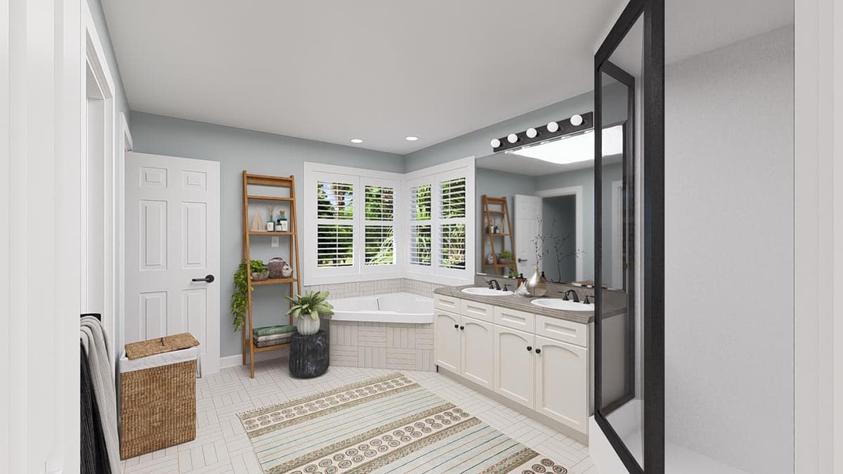 Plan 61223UT: 2025 Square Foot Home Plan with Country Porch - Image #26 - Colonial, Country, Traditional