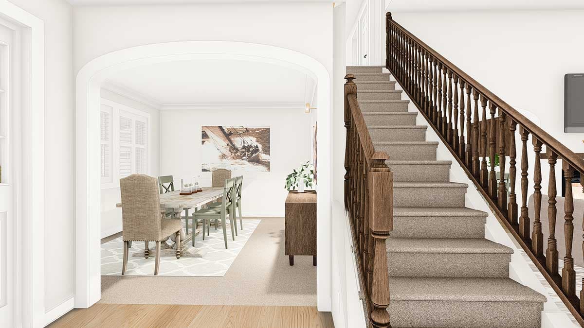 Plan 61242UT: Flexible Three to Five Bedroom House Plan - Image #12 - Traditional