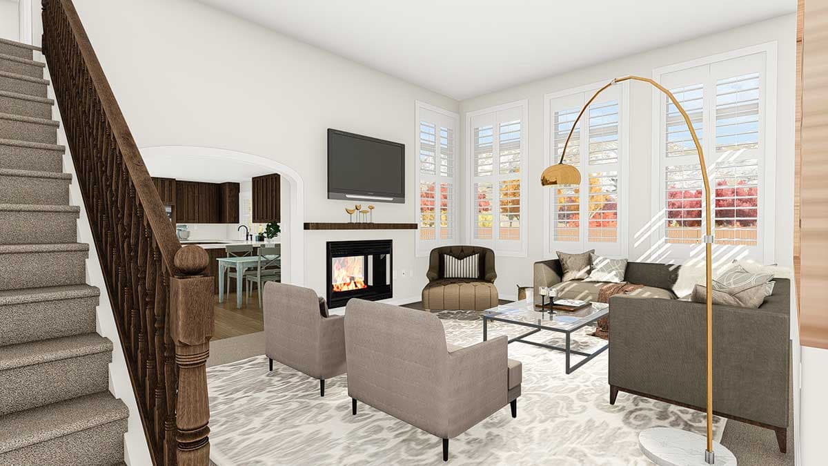 Plan 61242UT: Flexible Three to Five Bedroom House Plan - Image #15 - Traditional