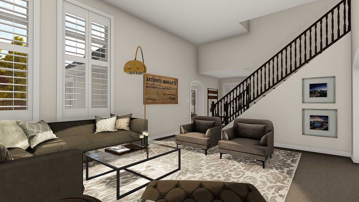 Plan 61242UT: Flexible Three to Five Bedroom House Plan - Image #17 - Traditional