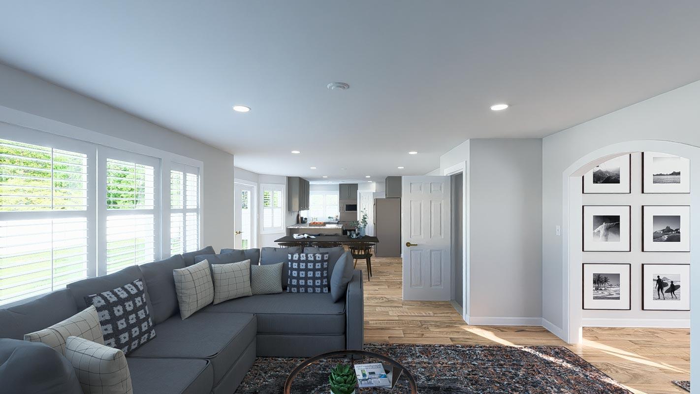 Plan 61245UT: Three Bedrooms with Option for Fourth - Image #11 - Traditional