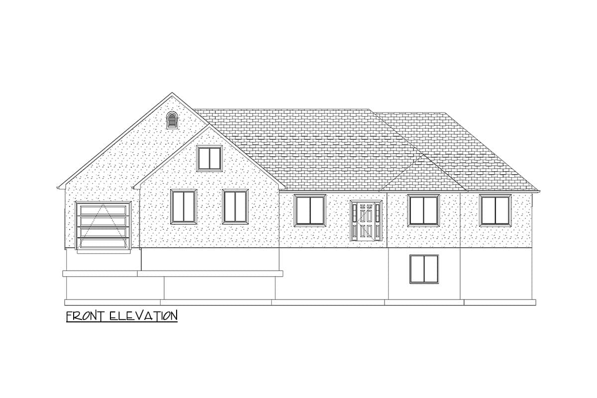 Plan 61257UT: 2900 Square Foot 4-Bed House Plan with Home Office and Lower Level Expansion - Image #21 - Traditional