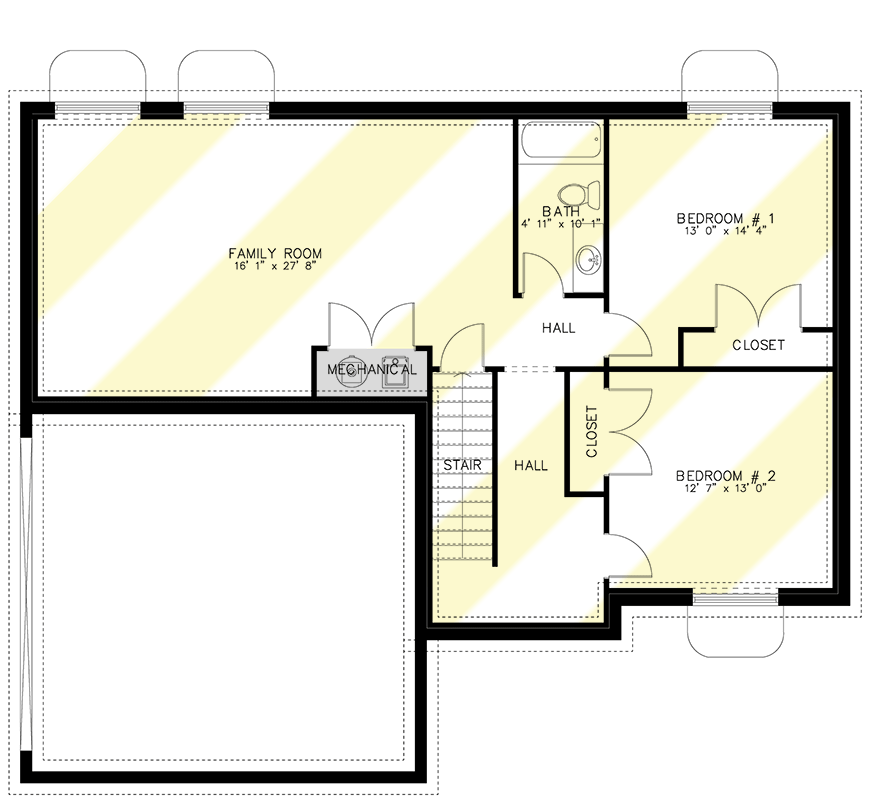 Plan 61262UT: Traditional 2-Story House Plan with Oversized Master Suite - 2656 Sq Ft - Floor Plan - Optional Lower Level - Traditional