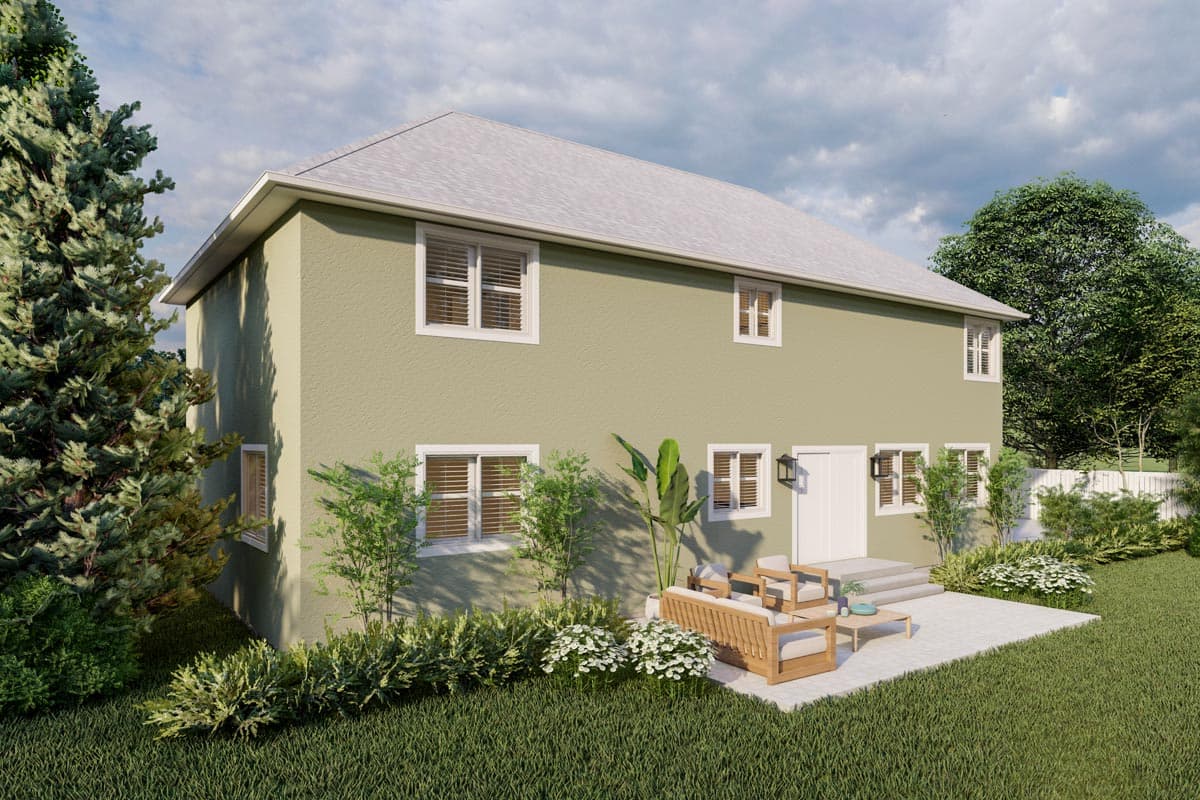 Plan 61262UT: Traditional 2-Story House Plan with Oversized Master Suite - 2656 Sq Ft - Image #4 - Traditional