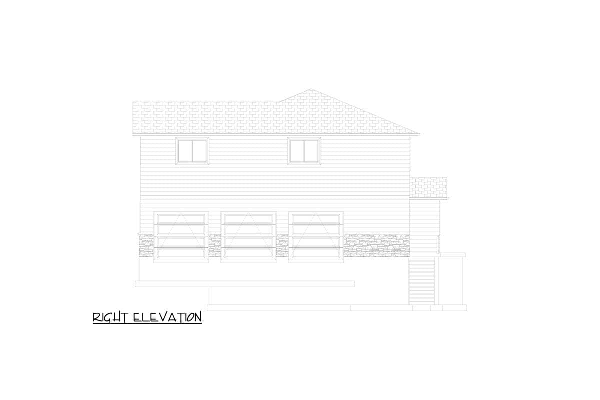 Plan 61268UT: Two-Story Traditional House Plan with Attached Apartment Upstairs - 3558 Sq Ft - Image #11 - Traditional