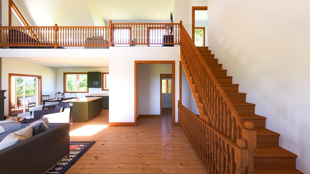 Plan 61269UT: Mountain/Lake Home Plan with Wrap-Around Porch - Image #11 - Country, Mountain, Rustic, Vacation