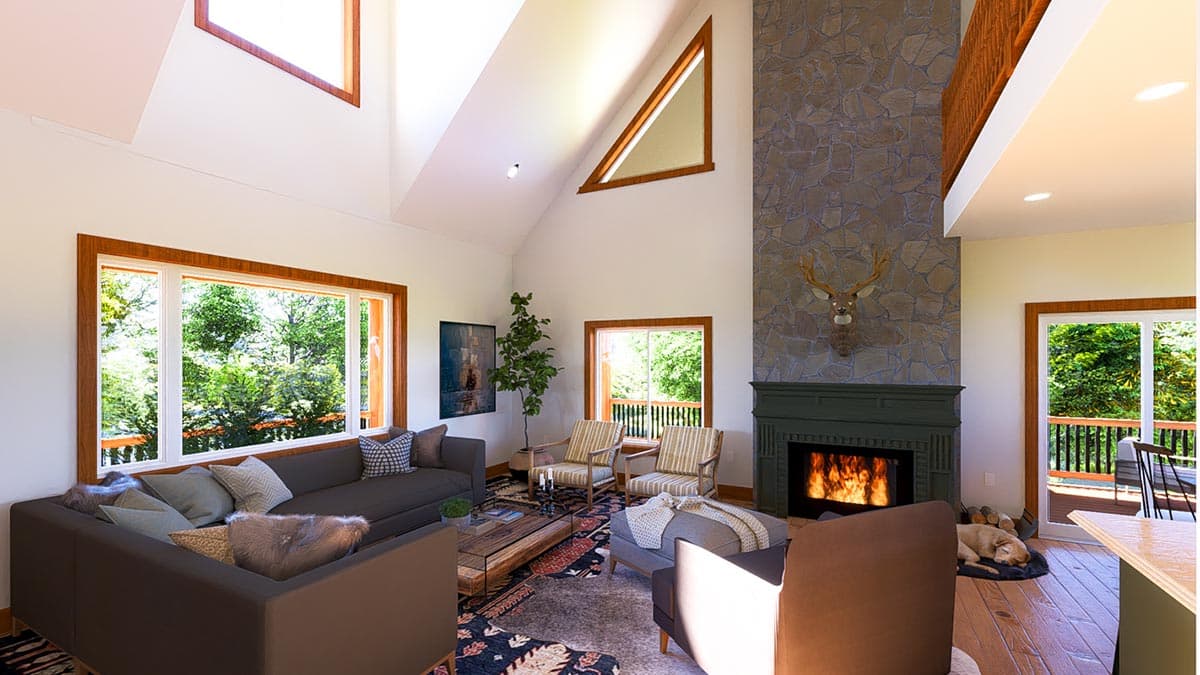 Plan 61269UT: Mountain/Lake Home Plan with Wrap-Around Porch - Image #13 - Country, Mountain, Rustic, Vacation