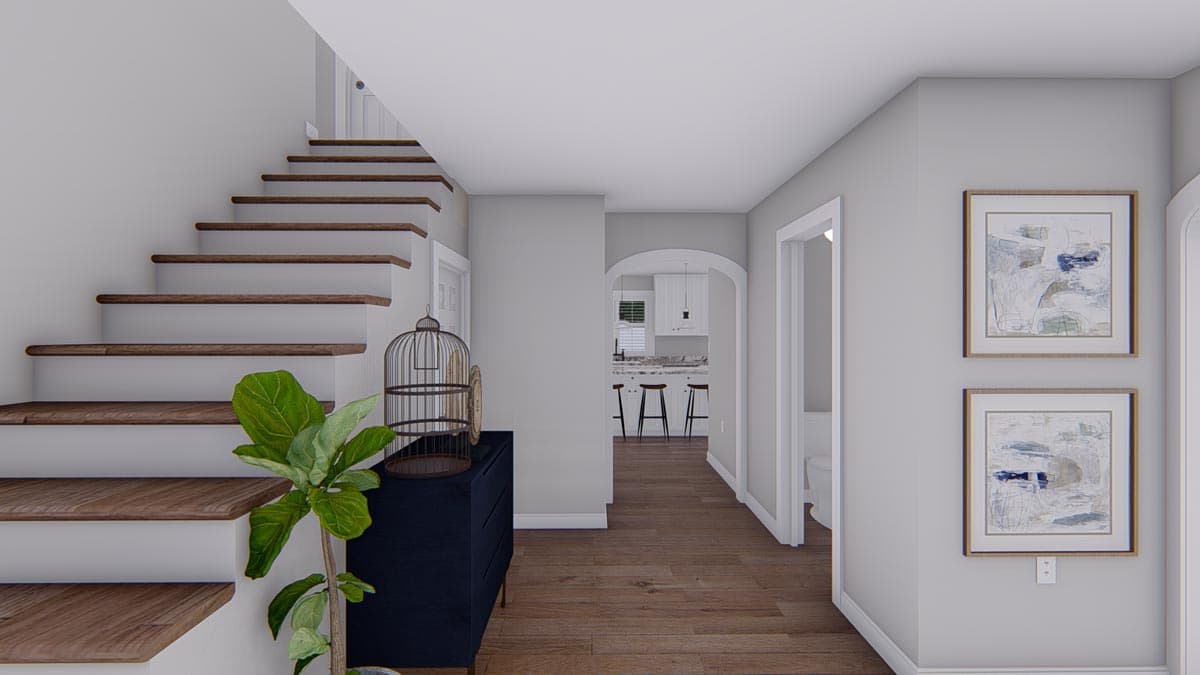 Plan 61287UT: 2-Story Traditional Home Plan with Great Closet Space - Image #7 - Traditional