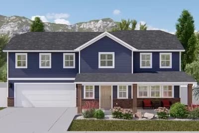 2-Story Traditional Home Plan with Great Closet Space