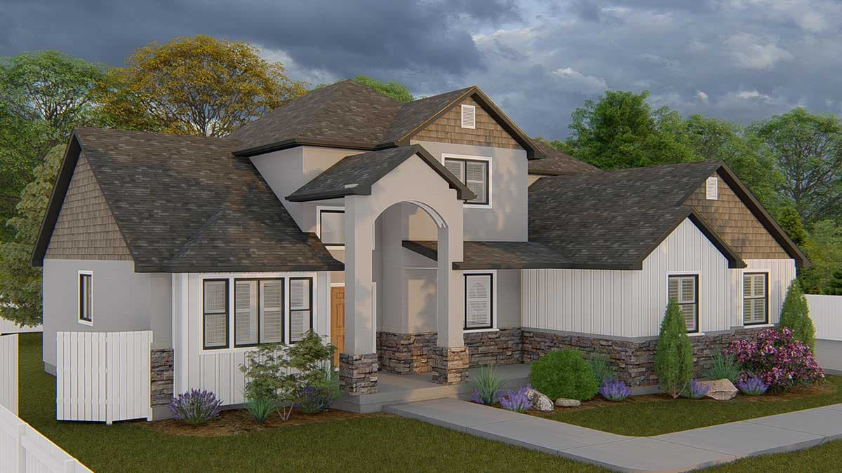 Plan 61305UT: Craftsman Home Plan with Four-to-Seven Bedrooms - Image #7 - Craftsman, Northwest, Traditional
