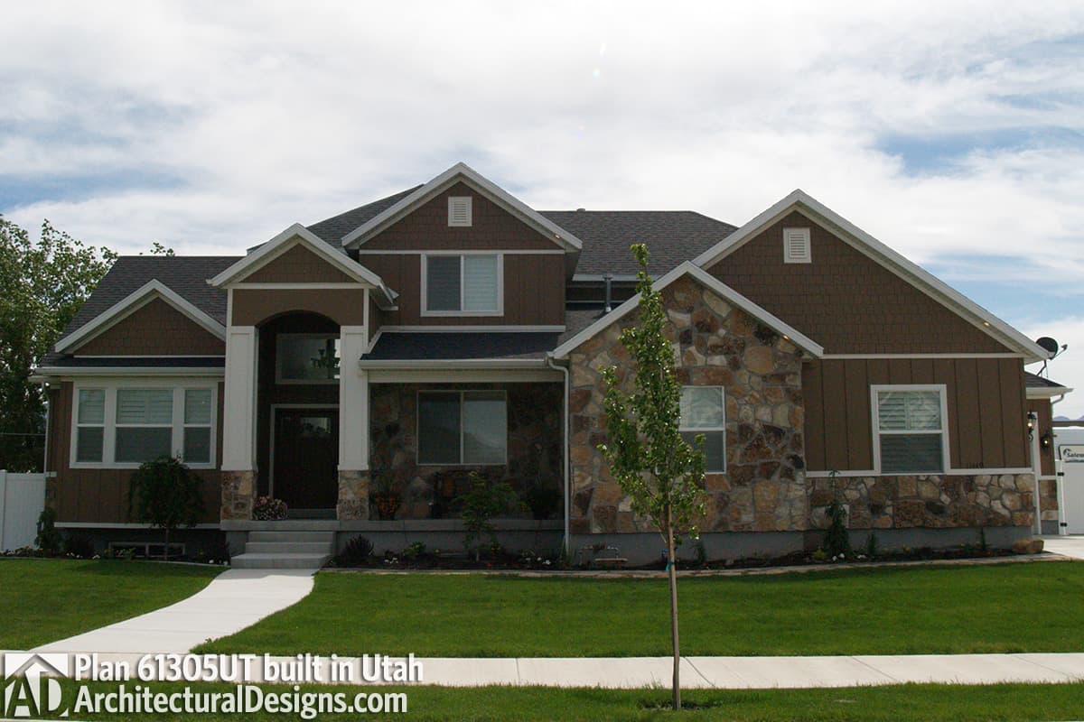 build gallery item - House Plan 61305UT comes to life in Utah