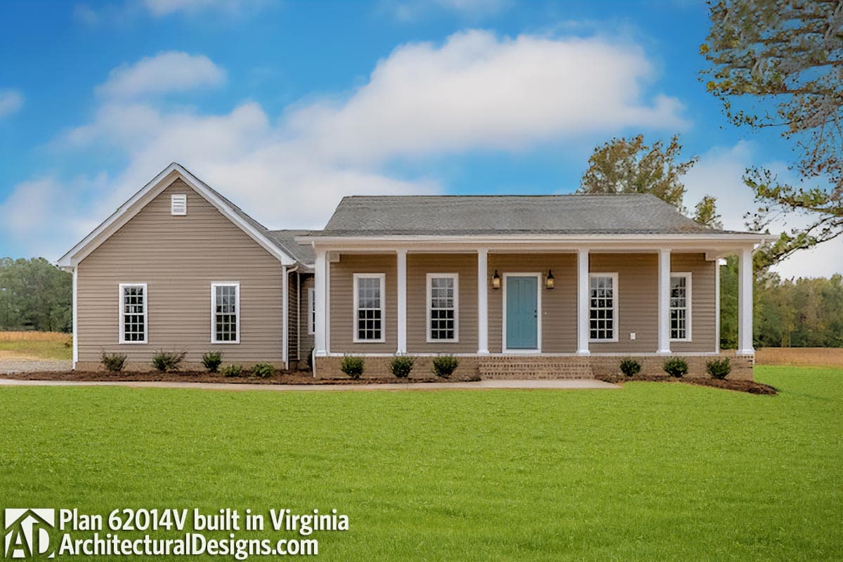 build gallery item - Southern House Plan 62014V Comes to Life in Virginia!