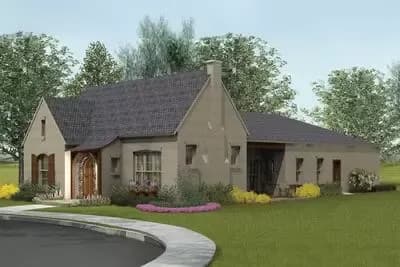 Under 35-foot Wide European Cottage