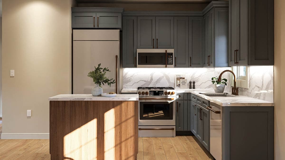 Plan 62407DJ: 2-Story Traditional House Plan with Wrap Around Porch - 1388 Sq Ft - Image #5 - Country, Farmhouse, Traditional