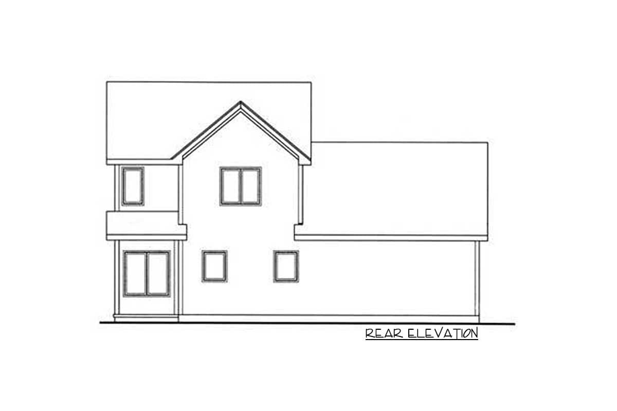 Plan 62409DJ: Compact and Cost-Conscious 2-Story House Plan - Image #7 - Traditional