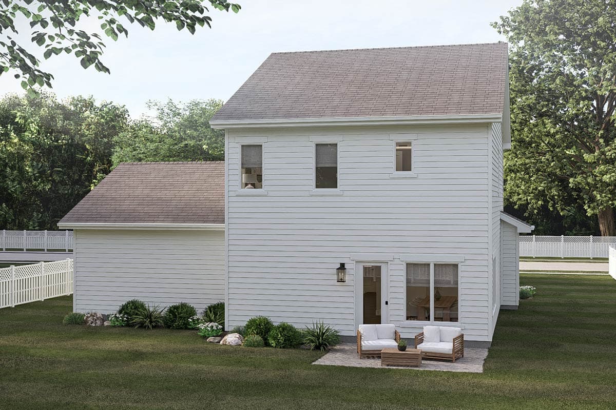 Plan 62411DJ: Charming 3-Bedroom Modern Farmhouse Plan with 1558 Sq Ft and 2-Car Garage - Image #6 - Country, Traditional
