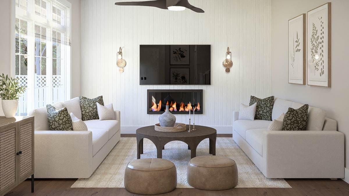Plan 62411DJ: Charming 3-Bedroom Modern Farmhouse Plan with 1558 Sq Ft and 2-Car Garage - Image #10 - Country, Traditional