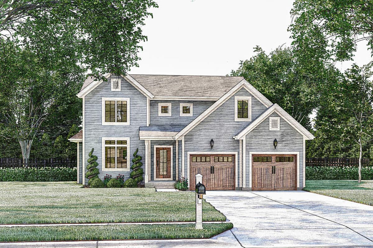 Plan 62416DJ: 3-Bedroom Traditional House Plan with Informal Layout - 1641 Square Feet - Image #7 - Traditional