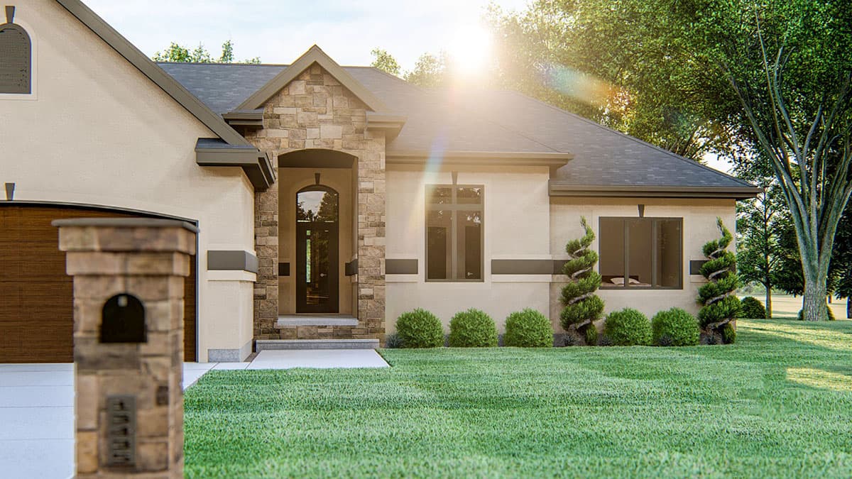 Plan 62423DJ: One-Story House Plan with Classic Detailing - Image #6 - Southern