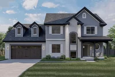 3 Bedroom Traditional House Plan with Optional Bonus Room 