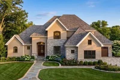 Many-Gabled Traditional House Plan