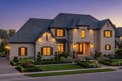 European Traditional House Plan with 5 Bedrooms and 3-Car Garage