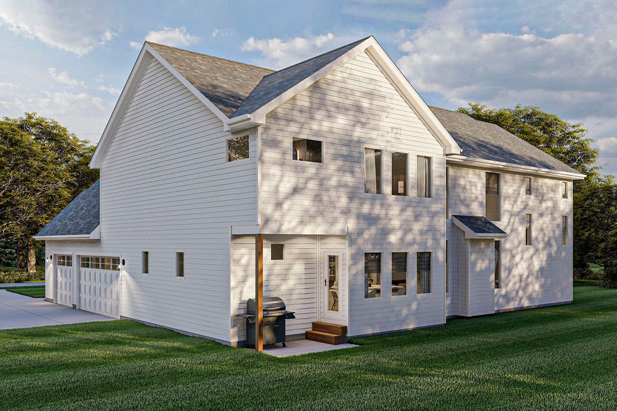 Plan 62458DJ: Traditional 2-Story House Plan with Tapered Columned Front Porch - Image #14 - Country, Farmhouse