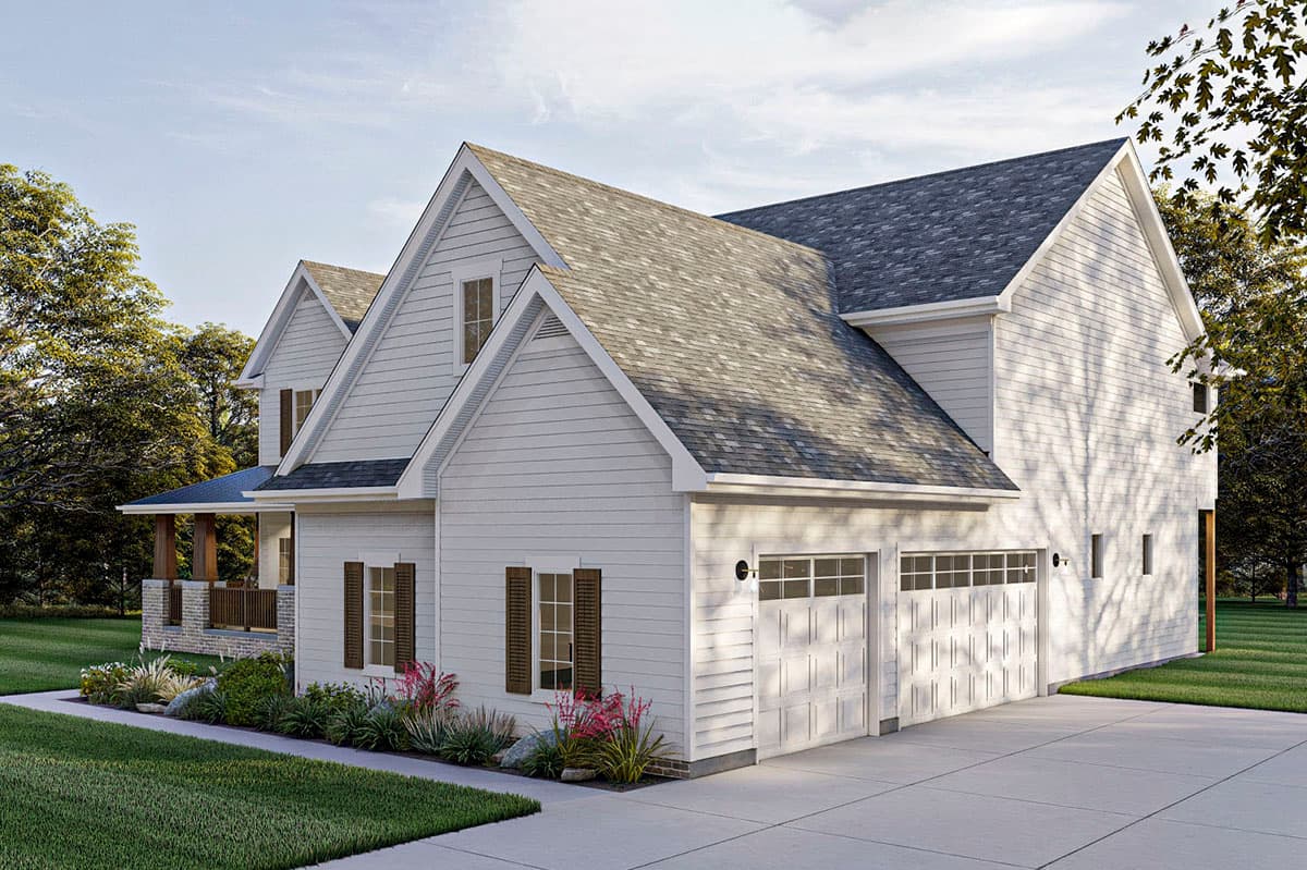 Plan 62458DJ: Traditional 2-Story House Plan with Tapered Columned Front Porch - Image #15 - Country, Farmhouse